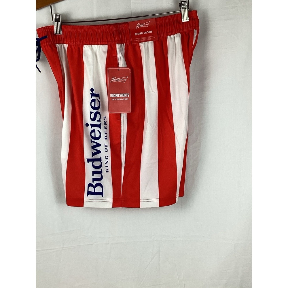 Budweiser Men's Board Shorts /Trunks with Pockets Lined - M (32-34) New With Tag